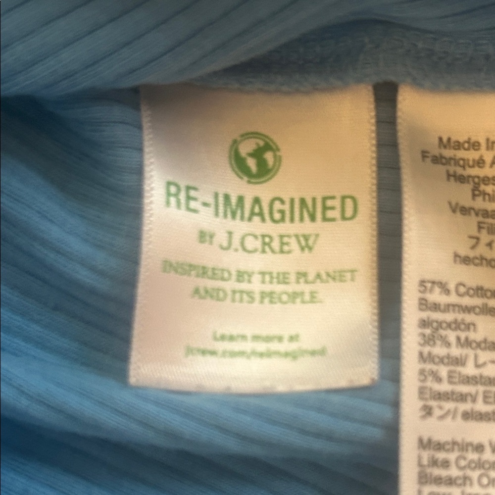 J. Crew Rib Ruffle Boatneck Tank Top - Picture 7 of 8
